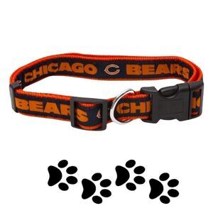 NFL Pets First Dog Collar Chicago Bears Foitbsll Small NWT